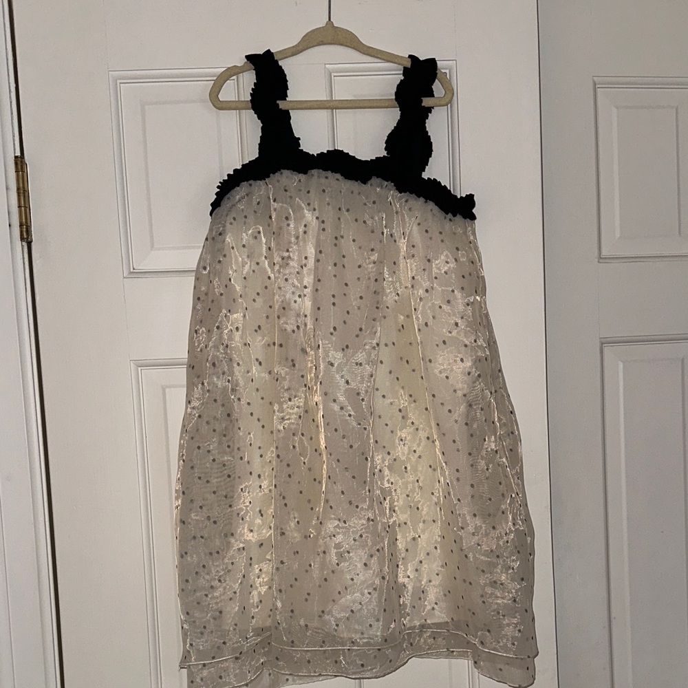 Zara Kids Black and Cream Formal Dress